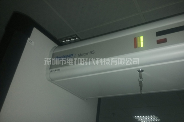 METOR6S進(jìn)口安檢門(mén)現場(chǎng)安裝效果圖